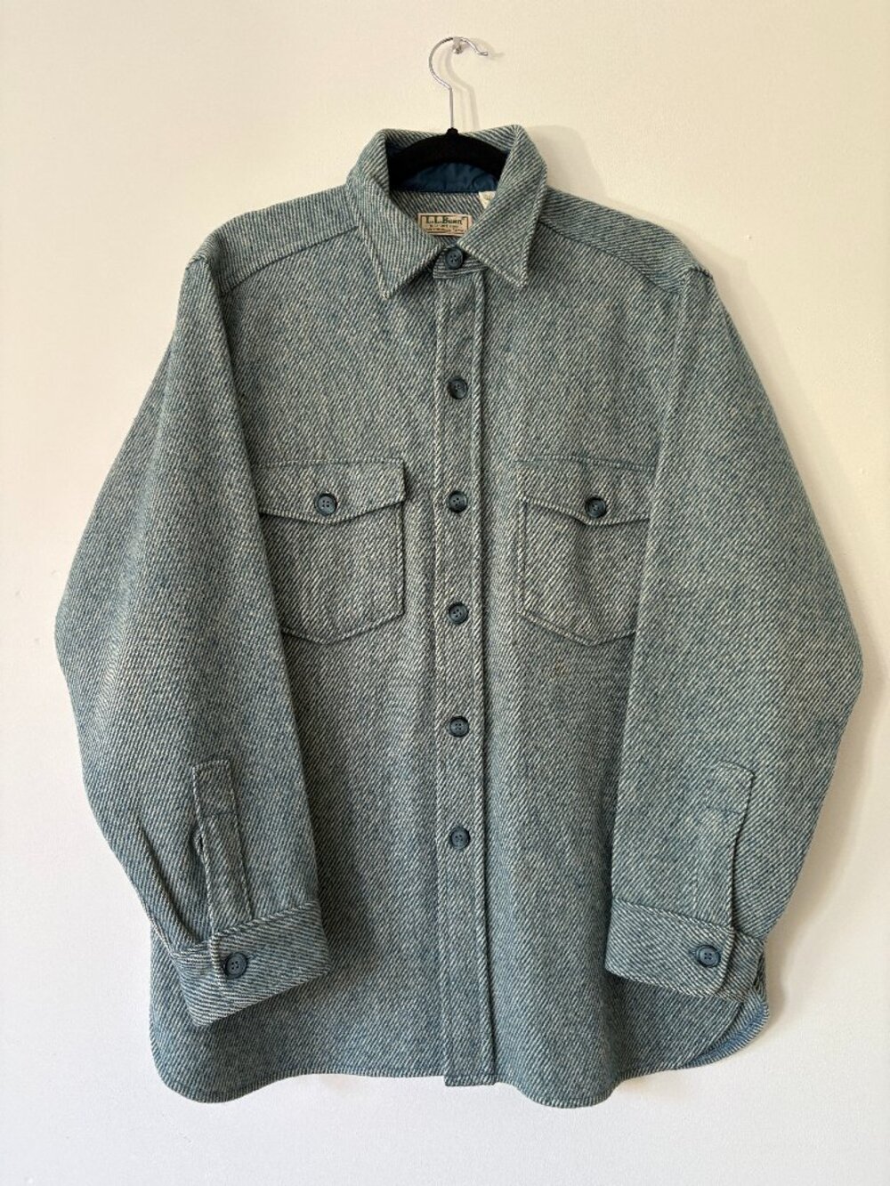 LL Bean Wool Northwoods Shirt, Large